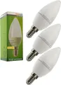 Produktbild: 3er Set 5 Watt LED Leuchtmittel Kerze E14 in 3 Stufen dimmbar E14035KD-3