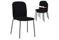 Produktbild: Albatros International Esszimmerstuhl Esszimmerstuhl ENNA 4er Set Schwarz bequem Polsterstuhl (4er Set, Schwarz), Stilvolles Vintage Design, Eleganter Polsterstuhl am Esstisch