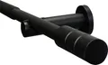 Produktbild: Gardinia Gardinenstangen-Set Kreta 1-Lauf Ø 16-19 mm schwarz-matt 190 cm - 340 cm