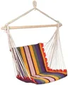 Produktbild: habeig Hängesessel bunt m.dickem SITZPOLSTER - bis 140 kg - Hängesitz Hängestuhl Hängematte