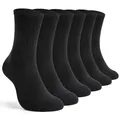 Produktbild: Sportsocken Herren 43-46 Schwarz 6 Paar Socken Herren 43-46 Laufsocken Sports...