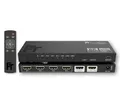 Produktbild: FeinTech AX340 HDMI 2.1 eARC Pass Switch Audio Extractor für eARC-Soundbar - Unterstützt 8K 60Hz, 4K 120Hz, VRR, ALLM, Dolby Atmos, DTS - Audio Splitter für Soundsysteme mit eARC und ARC (4 Inputs)