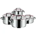 Produktbild: WMF Function 4 Kochgeschirr-Set 4-teilig, Induktion, Cromargan 0760046380 - Silber