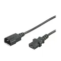 Produktbild: MUSIC STORE, 1m, Kaltgeräte-Kabel, Verlängerung, Schwarz, Netzkabel, PVC