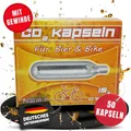 Produktbild: 50 x Nemt Gewindekapseln Co2 16g Patronen für Bierzapfanlage, Bikekapseln NEU