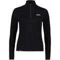 Produktbild: Mons Royale Damen Cascade Merino 1/4 Zip Longsleeve (Größe L, schwarz)
