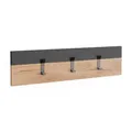 Produktbild: Vicco Wandgarderobe Orlando, Garderobe mit Haken, Anthrazit/Goldkraft Eiche, 60 x 15 cm