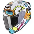 Produktbild: Scorpion EXO-JNR Kinder-Motorradhelm FUN weiß-blau Gr. M 50/51