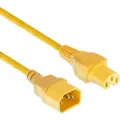 Produktbild: ACT Powercord C14 - C15 yellow 2 m (2 m, C14) (AK5311)