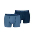Produktbild: PUMA Herren Boxershorts 2-er Pack Boxer Unterhosen | Gr. L | Denim