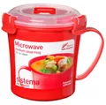 Produktbild: Sistema Mikrowellendose MEDIUM SOUP MUG, 650 ml, rot