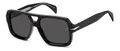Produktbild: David Beckham DB 7151/S BLACK/GREY 55/17/145 Herren Sonnenbrillen