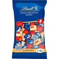 Produktbild: Lindt Minischokolade Swiss Premium Minis, Mix, Mini-Riegel, 145 Stück, 1000g