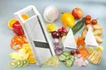 Produktbild: Gemüsehobel Hobel Schneider Mandoline Reibe Julienne Pommes Slicer m. 3 Einsätze