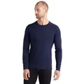 Produktbild: Icebreaker Langarmshirt Unterwäsche 200 Oasis LS Crewe - Merinowolle, enganliegend - navyblau blau M