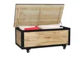 Produktbild: Outsunny Gartenbox 121L, aus Holz, Gartenbox, Auflagenbox mit Rollen (Aufbewahrungsbox, 1 St., Aufbewahrungskiste), für Balkon, Terrasse, Natur
