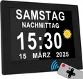 Produktbild: 8-Zoll-HD-Kalenderuhr mit Fernbedienung | Farbalarmsymbole
