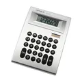 Produktbild: TISCHRECHNER GENIE Taschenrechner silbergrau Solar Dual Power GO Europe 10932