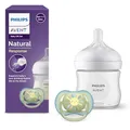 Produktbild: Philips AVENT Natural Response Geschenkset für Babys, Natural Response Babyfläschchen 125ml mit Saugergröße 2 (ab Geburt), ultra air Schnuller, Modell SCD837/10