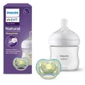 Produktbild: Philips Kindergeschenkset 125 ml mit Schnuller SCD837/10, transparent, BPA-frei