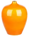 Produktbild: Runde Blumenvase Terrakotta handgefertigt orange 37 cm bauchig Modern Terrasa