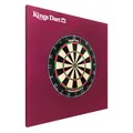 Produktbild: Kings Dart Dart-Set | Dartboard Komplettset: Turnier-Dartscheibe + Dart-Surround | Sisal-Borsten, Spider-Feldbegrenzung | Schutz für Wand u. Darts | Für Soft- u. Steeldarts | Markenqualität
