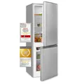 Produktbild: Exquisit Kühl- und Gefrierkombination KGC232-60-E-040E silber | Standgerät | 173 l Volumen | Silber | LED-Licht | Türanschlag wechselbar | Gemüsefach | Glasablagen | Kühlen und Gefrieren