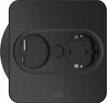 Produktbild: BACHMANN Einbausteckdose TWIST 2 eckig, Schukosteckdose, USB, schwarz matt