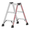 Produktbild: Hymer Stufenstehleiter beidseitig begehbar, 2x3 Stufen