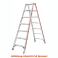 Produktbild: Doppelleiter Hymer Stufenstehleiter 2x3 Stufen Sichere und stabile Gurtbänder, beidseitig begehbar 402406