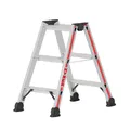 Produktbild: Hymer 4024 Stufenstehleiter Stehleiter beidseitig begehbar Leiter 2x3 Stufen