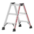 Produktbild: Hymer Stufenstehleiter beidseitig begehbar 2x3 Stufen