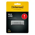 Produktbild: Intenso Alu Line 8 GB silber USB 2.0 Stick Speicher 8GB AluLine 3521462 OVP