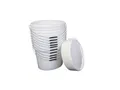 Produktbild: Farb- und Streicheimer oval - 10er Set - mit Deckel - weiß - mit Metallbügel mit Griffrolle - Kunststoff PP, sehr robust - Ideal zum Anmischen und Streichen (5,5 Liter)