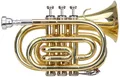 Produktbild: Classic Cantabile Trompete TT-400 Taschentrompete Bb, inkl. Koffer & Mundstück, Trompete im Taschenformat, Schallbecher: 93 mm