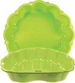 Produktbild: Ondis24 Wassermuschel Sandmuschel Sandkasten 2-teilig aus Kunststoff Muschel mit Deckel (Lime Wolke, 87cm)