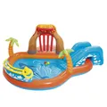 Produktbild: Planschbecken Wasserspielcenter Aufblasbar Lava Lagoon Rutsche 265x265x104cm