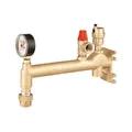 Produktbild: CA Wandgruppe Messing mit Kappenventil 3/4