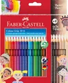 Produktbild: Faber-Castell 112819 - Buntstifte Set Colour Grip, 24-teilig, inkl. 6 hautfarben Buntstiften