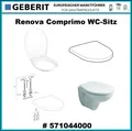 Produktbild: Keramag / Geberit Renova Compact WC-Sitz mit Deckel - Weiß Alpin - 571044000