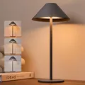 Produktbild: Tischlampe Led Akku Aufladbar Kabellos Dimmbar Touch Graue Outdoor 10T Laufze...