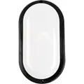 Produktbild: LUXULA Feuchtraumleuchte IP65 CCT 3000K-6500K Warm- Kaltweiß Ovalleuchte 12W Kellerlampe 1080lm Garagenleuchte Außenleuchte Schwarz