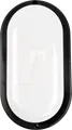Produktbild: LUXULA LX300236 - Kellerlampe oval schwarz, 12W, 1080lm, CCT, IP54