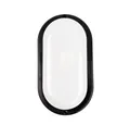 Produktbild: LUXULA LED Wandleuchte Kellerleuchte Oval, LED fest integriert, CCT 3000K-6500K Warm- Kaltweiß, 12W Garagenleuchte Schwarz