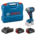 Produktbild: Bosch Professional 18V System Akku-Drehschlagschrauber GDS 18V-350 (Set mit 2x 4.0 Ah Akku + GAL 1820, Handwerkerkoffer)
