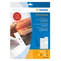 Produktbild: HERMA Prospekthülle FOTOPHAN, A4, weiß, für: 4 Fotos 10 x 15 cm quer (10 Stück), Sie erhalten 1 Packung á 10 Stück