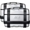 Produktbild: Givi Trekker, Kofferset Monokey - Matt-Schwarz/Aluminium - 2 x 33 l