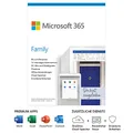 Produktbild: Microsoft 365 Family | 6 Nutzer | Mehrere PCs/Macs, Tablets und mobile Geräte | 1 Jahresabonnement |Box