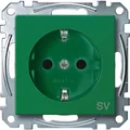 Produktbild: Merten SCHUKO-Steckdose MEG2300-0304 gruen System M