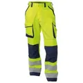 Produktbild: Dassy Arbeitshose Warnschutzhose mit Kniepolstertaschen Chicago (1-tlg) blau|gelb lang | 42
